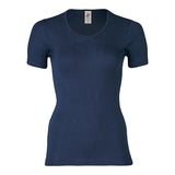 T-shirt, navy, str. 42/44 fra Engel Natur