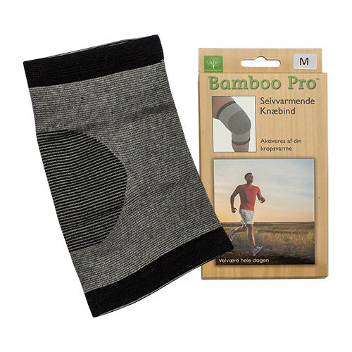 Knæbind, Str. M, 41-44 cm selvvarmende fra Bamboo Pro