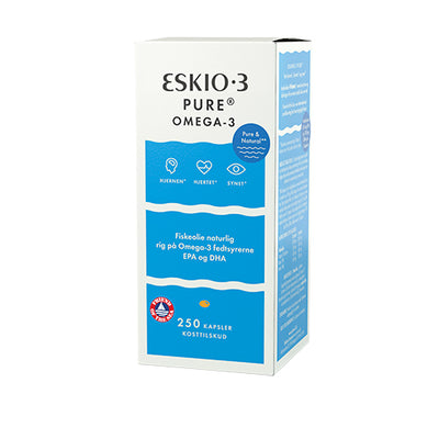 Eskio3 Fiskeolie Pure Omega-3 | 250 kapsler fra Eskio3