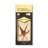 Chokolade hvid lemon/lakrids Ø fra Økoladen
