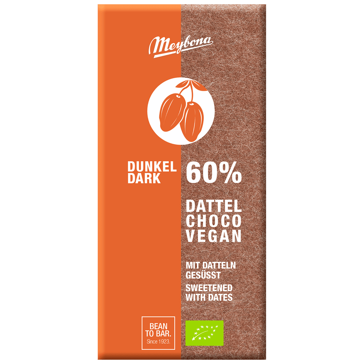 Meybona Chokolade 60% m. Dadler Økologisk | 80 g fra Meybona