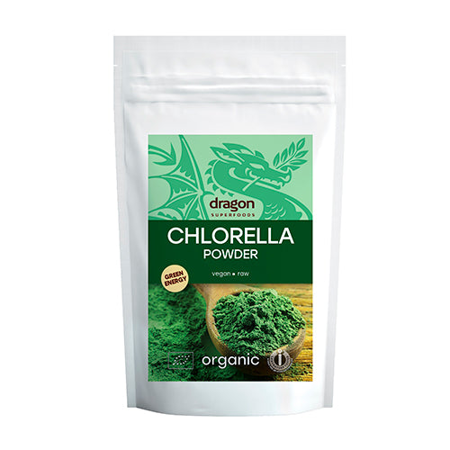 Chlorella pulver Ø fra Dragon Superfoods