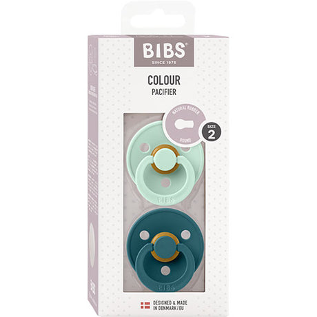 BIBS Colour Size, 2 Pack Mit/Forest Lake fra BIBS