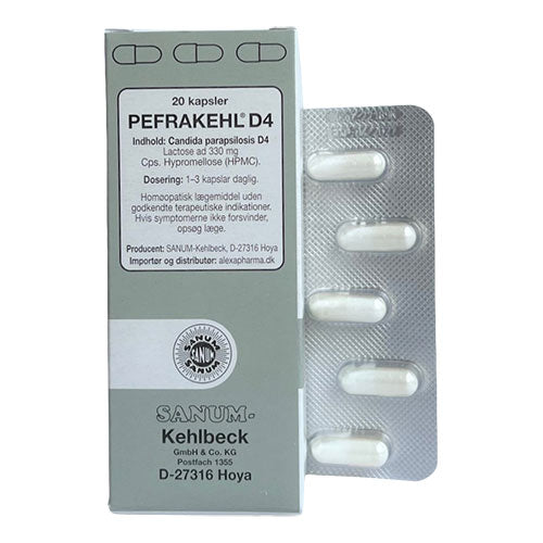 Pefrakehl kapsler D4 fra Sanum
