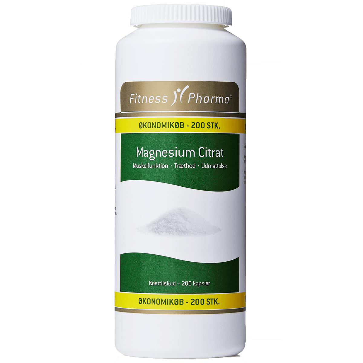 Fitness Pharma Magnesium Citrat | 200 kapsler