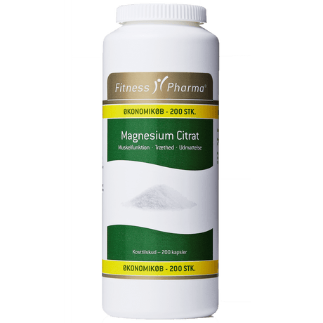 Fitness Pharma Magnesium Citrat | 200 kapsler