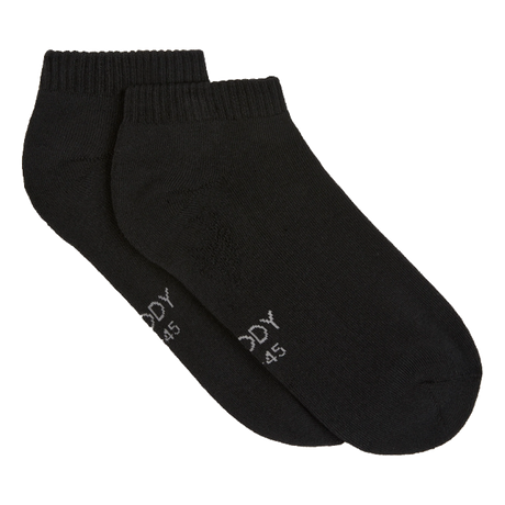 Cushioned Ankle Socks sort str. 40-45 fra Boody