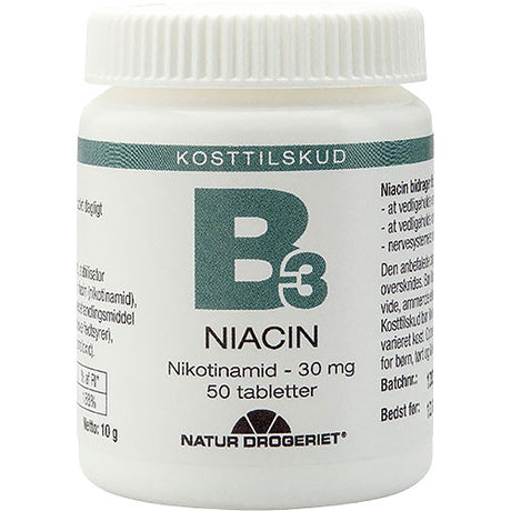 B3 Niacin 30 mg fra Natur-Drogeriet