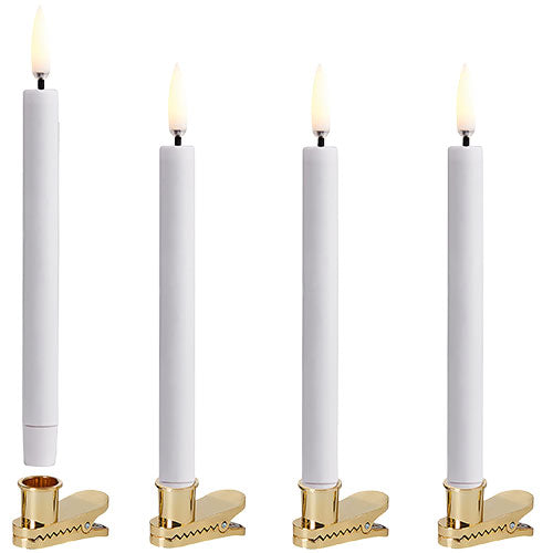 LED mini Kronelys w. clip, 4-pack, 1,3x13,8 cm fra Uyuni lighting