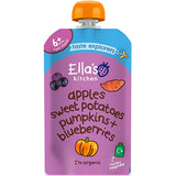Ellas Kitchen Babymos søde kartofler, græskar, æble & blåbær | 120 g fra Ellas Kitchen