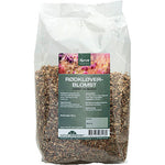 Rødkløverblomst. Tørret og skåret.