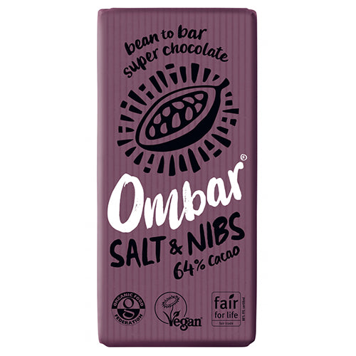 Ombar Salt & kakaonibs 64% kakao Ø fra Ombar
