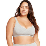 Padded Shaper Crop Bra lysegrå str. L fra Boody