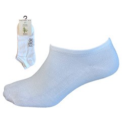Comfort "Low Cut" Bamboo, Hvid, Str. 39-42