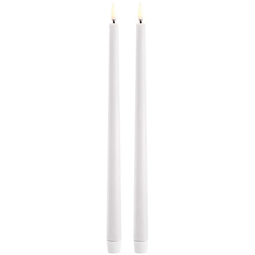 LED slim Kronelys, NW, Smooth, 2-pack, 2,3x32 cm fra Uyuni lighting