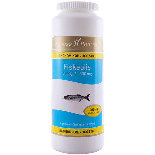 Fiskeolie 500 mg fra Fitness Pharma