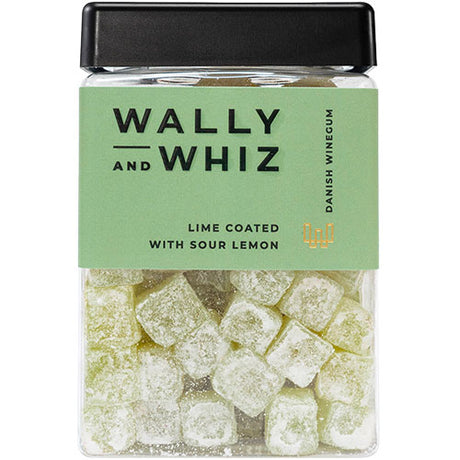 Wally and Whiz Vingummi Lime med Sur Citron | 240 g fra Wally and Whiz
