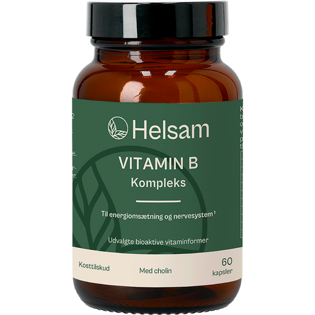 Helsam Vitamin B-Kompleks | 60 kapsler fra Helsam