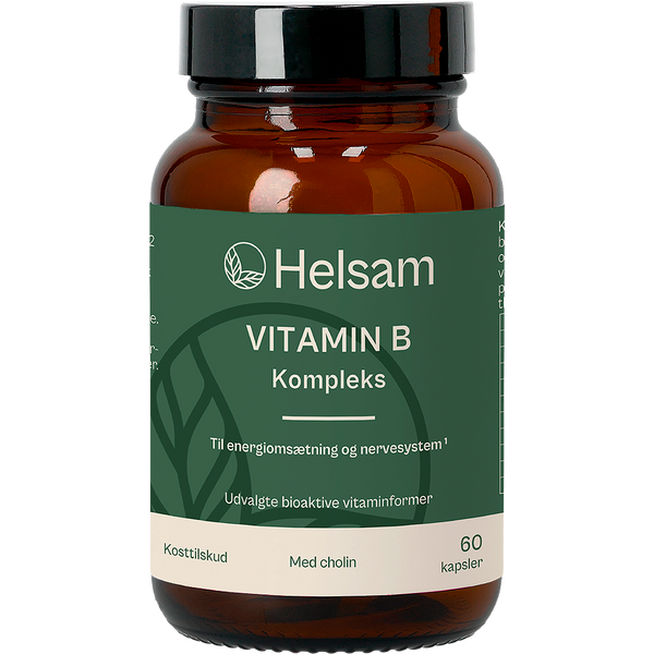 Helsam Vitamin B-Kompleks | 60 kapsler