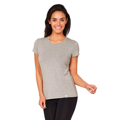 Women´s Crew Neck Light Marl str. S fra Boody