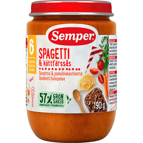 Spaghetti Bolognese fra 6 mdr. fra Semper