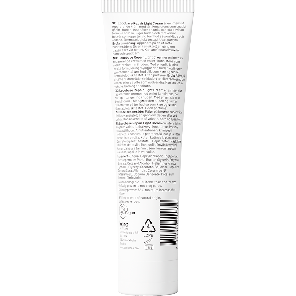 Locobase Repair Light Cream | 100 ml fra Locobase