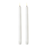 LED Kronelys, Nordic White, Smooth, 2-pack, 2,3x25 fra Uyuni lighting