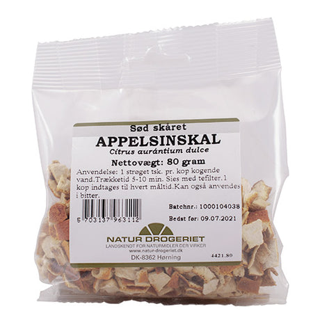 Appelsinskal skåret fra Natur-Drogeriet
