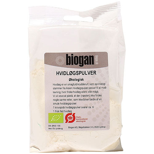 Hvidløgspulver Ø fra Biogan