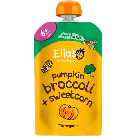 Ellas Kitchen Babymos græskar, broccoli & søde majs 4 mdr Økologisk | 120 g