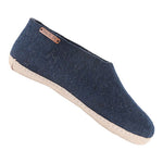 SHU`S hjemmesko med læder sål - Blue 38