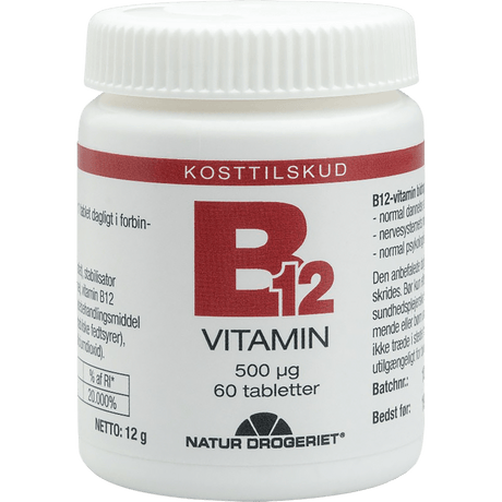 Natur-Drogeriet B12 Vitamin 500 Ug | 60 Tabletter