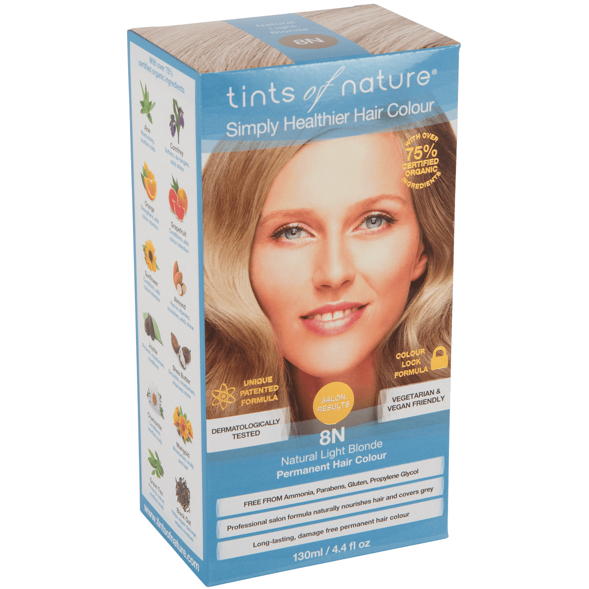 Tints of Nature Permanent Hårfarve | Naturlig Lys Blond 8N