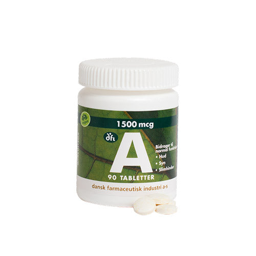 A-vitamin 1500 mcg, 5000 ie fra Grønne dfi vitaminer