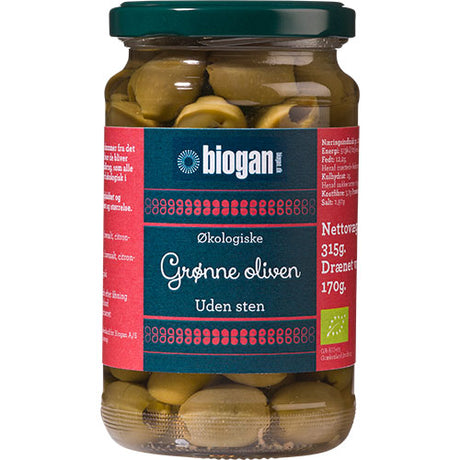 Oliven grønne u. sten Ø fra Biogan
