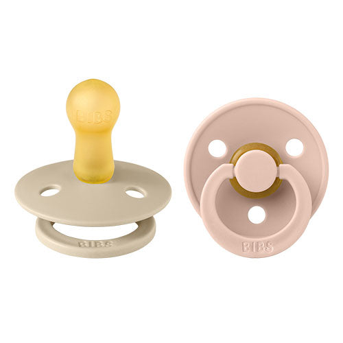 BIBS Colour Latex Size 2 Vanilla/Blush 2 PACK fra BIBS