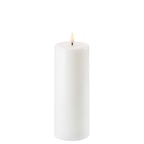 LED Bloklys, Nordic white, Smooth, 7,8x20 cm fra Uyuni lighting