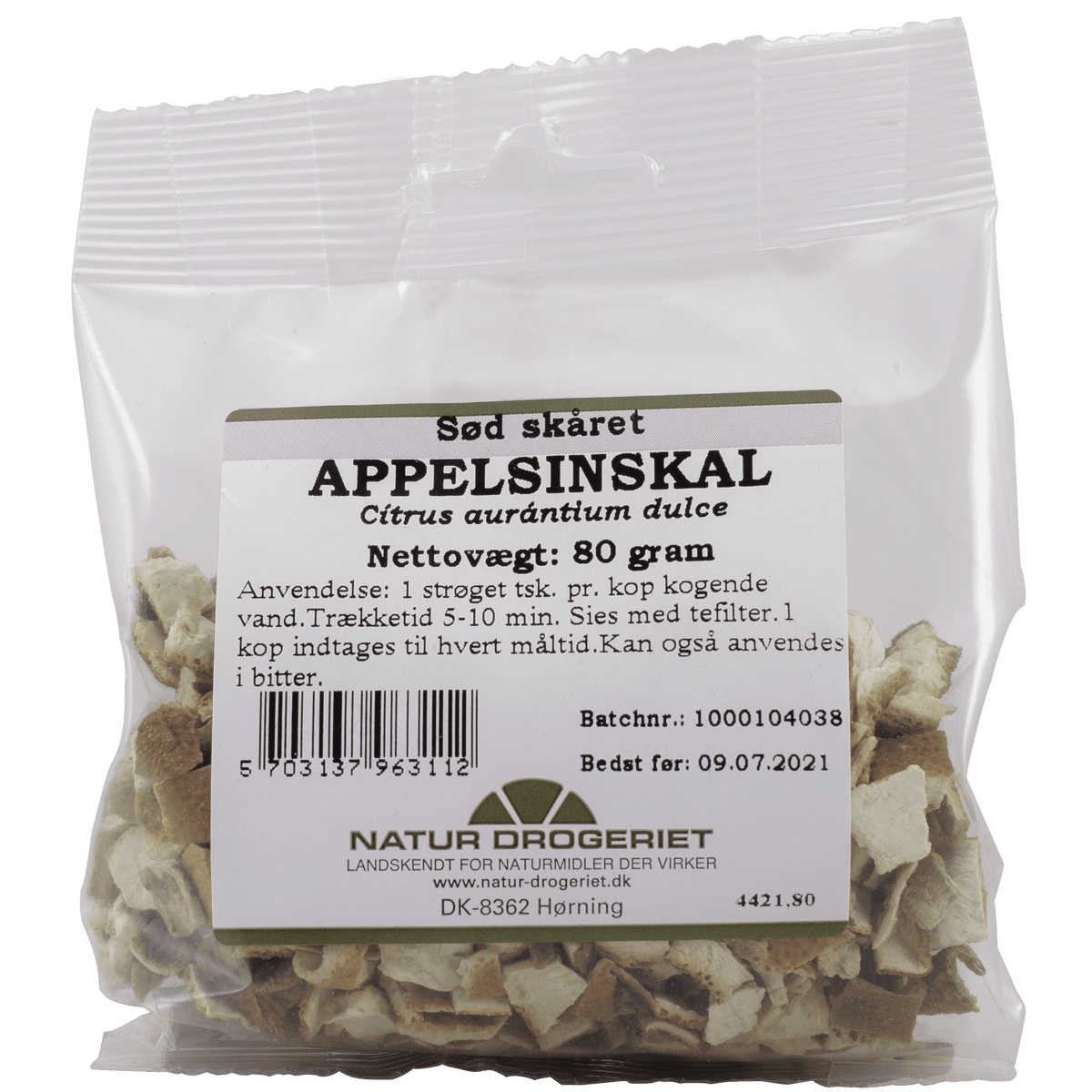 Natur-Drogeriet Appelsinskal Skåret | 80 g