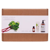 Gaveæske Rabarber håndsæbe -creme & Body lotion