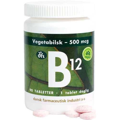 B12 vitamin 500 mcg fra Grønne dfi vitaminer