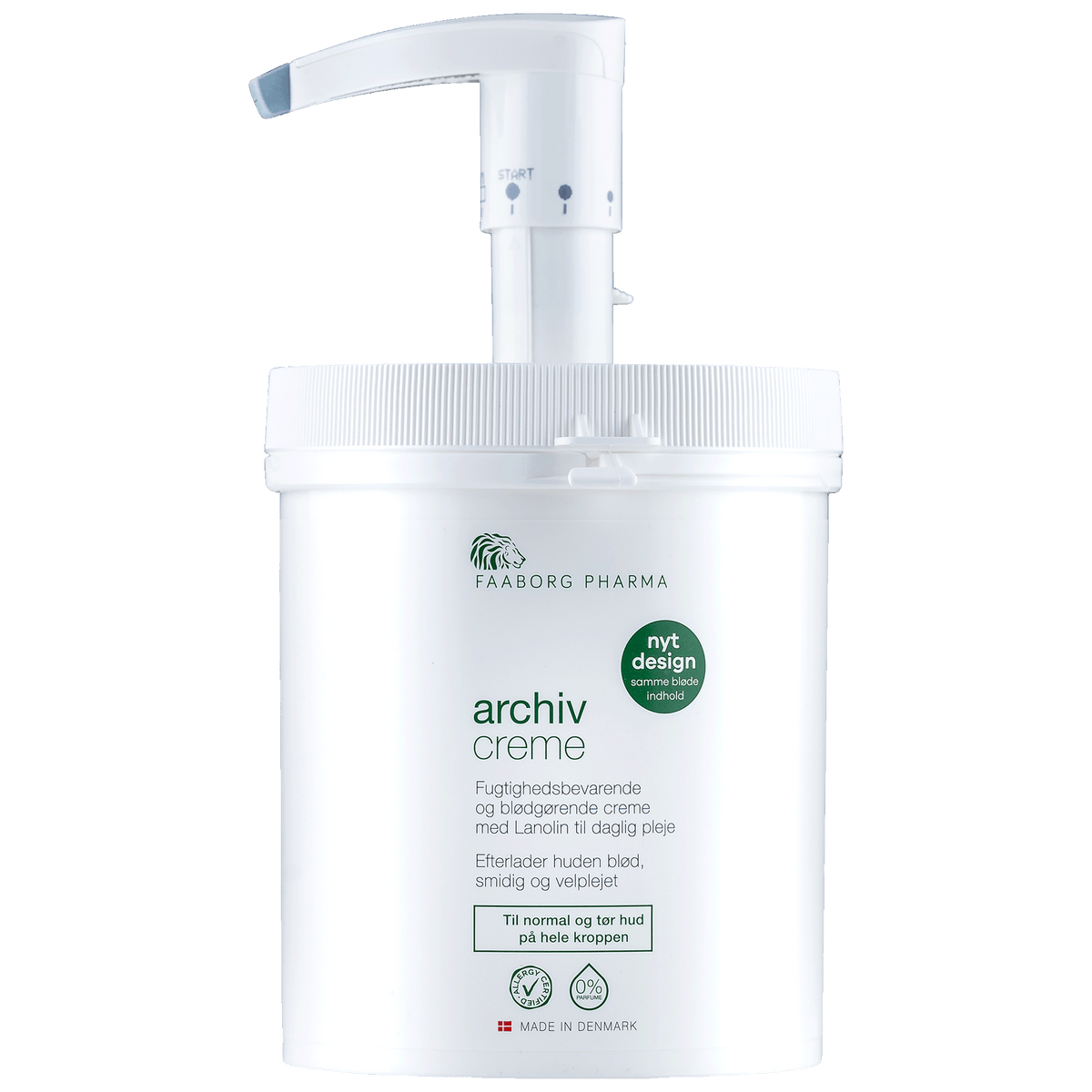 Faaborg Pharma Archiv Creme Krukke m/Pumpe | 1000 ml fra Faaborg Pharma