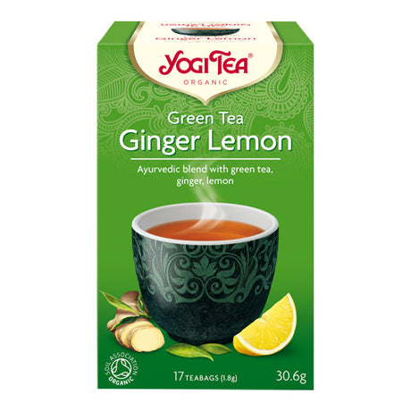 Yogi Green Tea Ginger Lemon Ø fra Yogi