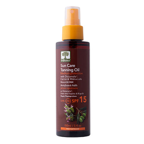 Sun Care Tanning Oil SPF 15 fra BIOselect