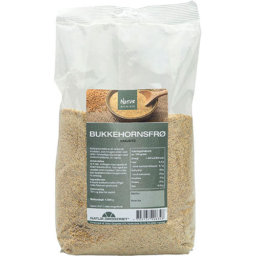 Bukkehornsfrø - knuste fra Natur-Drogeriet