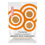 Rice Cracker sesame Ø fra Clearspring