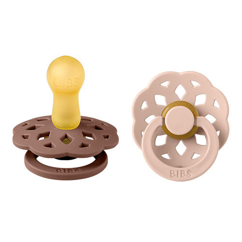 BIBS Boheme Latex Size 2 Woodchuck/Blush 2 PACK fra BIBS