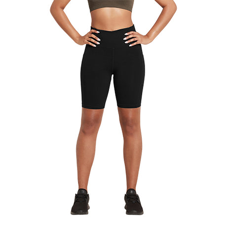 8" High-Waist shorts sort str. S Motivate fra Boody