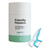 Tandstik m. tandtråd Friendly Flossers fra The Natural Family Co.