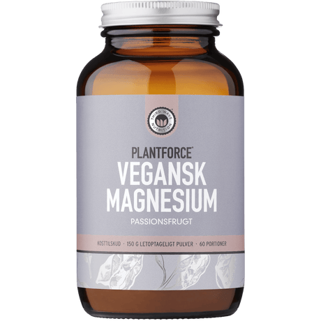Plantforce Magnesium Passionsfrugt | 150 g fra Plantforce