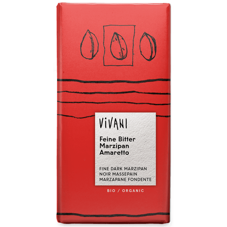 Vivani Mørk Marcipan Amaretto Økologisk | 100 g fra Vivani